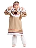 Eskimo Chukchi Enuit Costume Girl National theatre wear (9-10 years old)