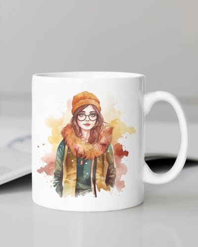 Image of Funny Bestie with Friendship Quotes Printed 325 ml Ceramic Coffee Mug /Tea Cup Gift for Girls, Best Friends, Sister Mom, Wife, Girlfriend 325 ml (Front Back-14)