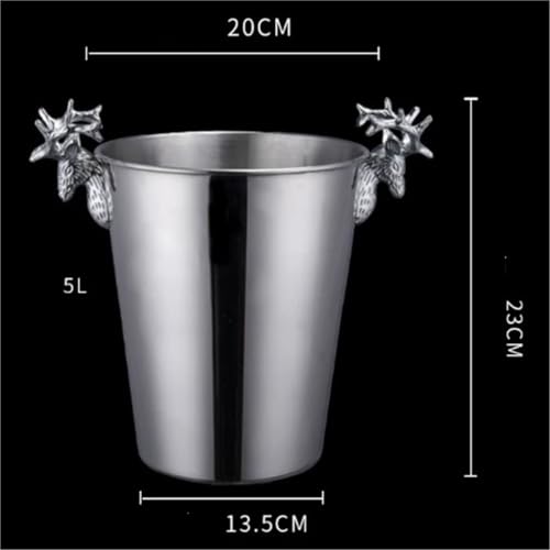 Cubitera de acero inoxidable para enfriar botellas en barras de bar y fiestas 3