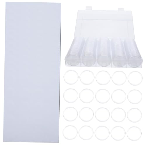 Set de cajas para almacenar monedas transparentes miniatura 1