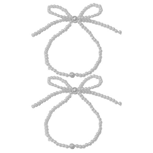 OUNONA Alzapaños para Cortinas Magnéticos Forma De Perla y Lazo Sujetadores Decorativos De Perlas para Cortinas Sujetadores Magnéticos para Sujetar para Decoración De Paredes y