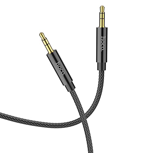 Hoco UPA19 - AUX Audio Cable 3.5mm To 3.5mm Compatible With Mobile Phones And Tablets Length: 2M - Black