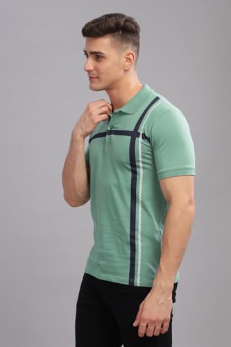 Image of ADRO Regular Fit Polo T-Shirt for Men| Printed Polo T-Shirt | Cotton Polo T Shirt