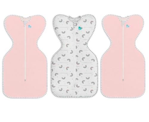 Image of Love To Dream Swaddle UP Baby Sleep Sack - Self-Soothing for Newborns, Improves Sleep, Snug Fit Helps Calm Startle Reflex - New Born Essentials, Pink Girl Bundle Pack