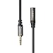 50ft 3.5mm Extension Cable, GearIT Pro Series Preminun Gold Plated 50 Feet 3.5mm Auxiliary Audio Stereo Extension Male to Female Cable, Black