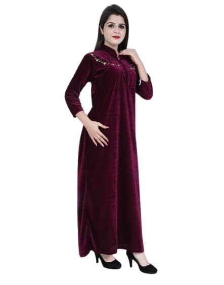 Women Nighty Soft Lightweight Night Dress Comfortable Sleep Relaxed Fit Cozy Fabric Design-image-17