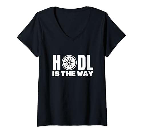Donna Cardano Coin Army HODL è il modo in cui Cardano Crypto hodler Maglietta con Collo a V