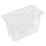 STOBAZA 1Stück Haushalts Slow Kocher Behälter für Sous Vide Transparenter Langlebiger Kochbehälter mit Deckel zur Reduzierung der Wasserverdampfung und Konstanten Temperaturkontrolle