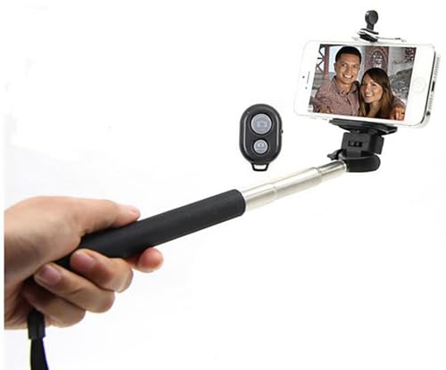 Kit de selfie con mando Bluetooth universal para smartphones y trípode regulable