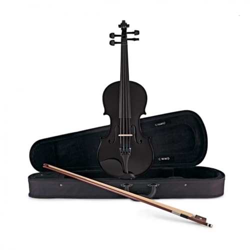 Gear4music Violine 4/4 Full Size schwarz für Anfänger ab 11 Jahren