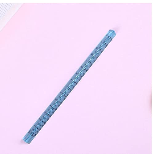 Sraeriot Driehoekige Heerser 15cm Plastic Rechte Liniaal Praktische Student Briefpapier Dubbele Schaal Meten Tool Office… - Image 5