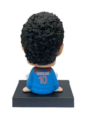 Image of AUGEN Super Hero Sachin Tendulkar Action Figure Limited Edition Bobblehead with Mobile Holder for Car Dashboard, Office Desk & Study Table (Pack of 1)