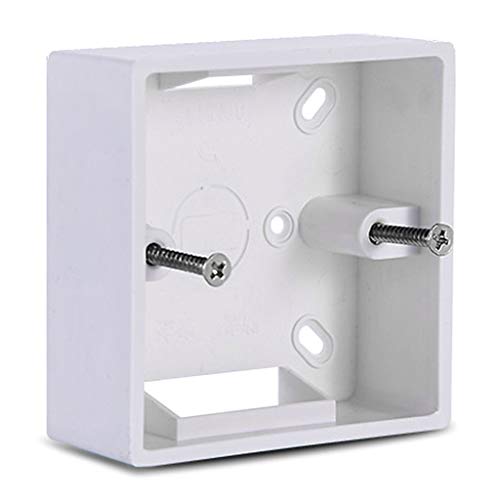 fatteryu Boîte de jonction épaisse en PVC - 86 x 86 cm - Support mural pour interrupteur de base, boîte électrique Cover
