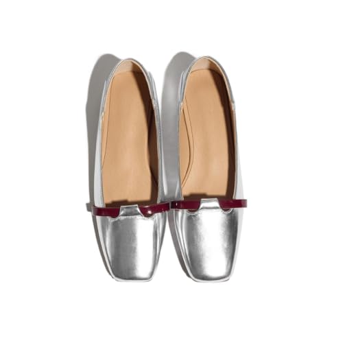 Casual Ballet Flats for Women Slip On Square Toe Ballet Flats Mary Jane2