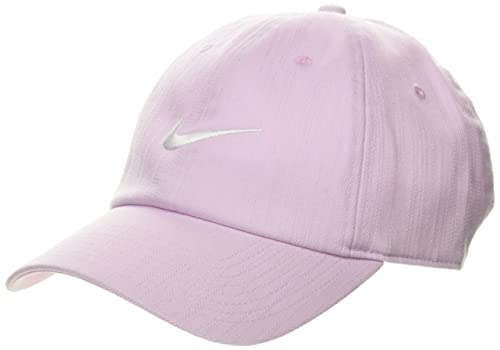 Nike Unisex's U NSW H86 Swoosh Denim Cap Hat, Regal Pink/White, 1SIZE