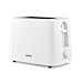 GEEPAS 2-Slice Bread Toaster 6 Browning Level | Thin Bread Slice 650W White