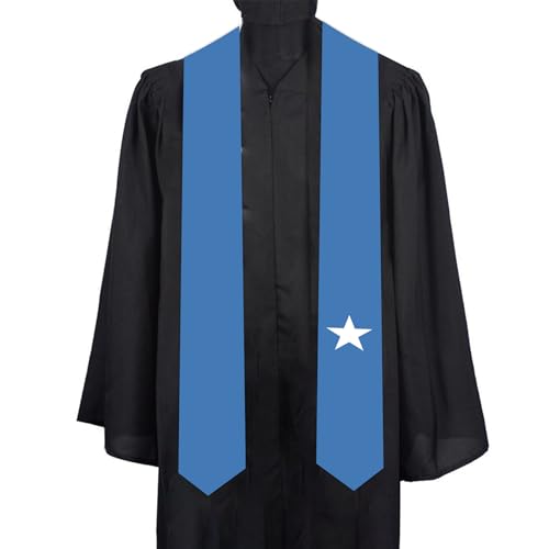 ASETKAT Somalia Country flags Graduation Stole scarf Graduation Sash for Study Aboard International Students for decoration gifts