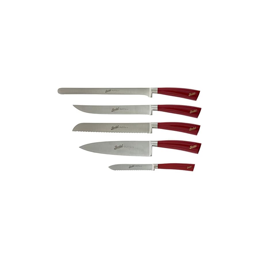 Berkel-Elegance-Chef-5-pc-Knife-Set-RedBeautiful-set-of-5-Knives-for-different-usesElegance-for-every-kitchen Berkel Elegance Chef 5-pc Knife Set Red/Beautiful set of 5 Knives for different uses/Elegance for every kitchen