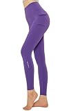 [XEXYMIX] ヨガウェア レギンス ストレッチ ヨガパンツ レディース 美脚 XWFLG01H3 BLACK LABEL シグネチャー 360N カーゴ風 ポケット付 XL パープル・マジック