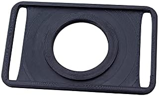 Gestech UK Slim Airtag Wallet Holder, Credit Card Sized Plastic AirTag Holder to Put in Wallet, Purse & More (Black)