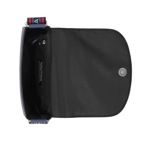 Image of Nautica Delray Flap Crossbody Purse Womens Shoulder Bag, Magnetic Snap Closure Pocket, Small Travel Handbag, Adjustable Strap