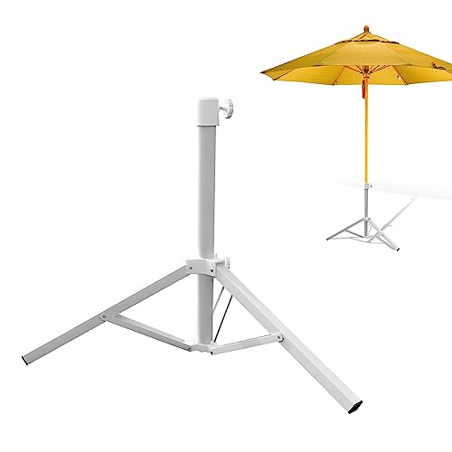 Hekasvm Pied De Parasol Pliable en Métal pour Barres De Parasol - Tube De Support Stable - pour Jardin Et Camping (Diamètre 2,5 cm)