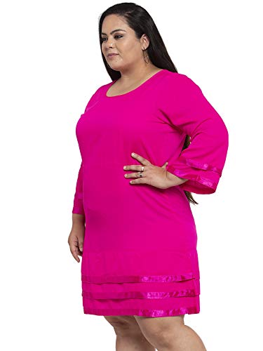 Image of Flambeur Women's Crepe A-Line Knee-Length Dress