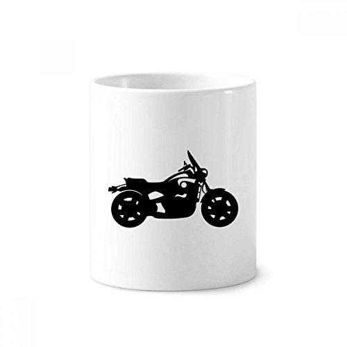 Mug moto céramique blanc avec motif mécanique porte-stylo original