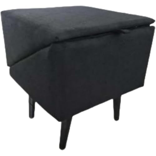 Dearolling 折りたたみ式 犬用 木製 スロープ 階段 小型犬、中型犬、大型犬に対応 分体式 ペット用 家庭用ファッション トイレットキャットアンドドッグ (綿と麻,ブラック)