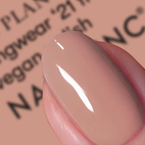 Nails Inc Plant Power, Good Energy, Caramel Brown, Top Coat, Glossy, No Chip,...