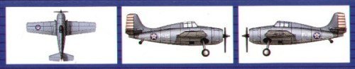 Trumpeter 1/700 F4F4 Wildcat Aircraft Set for USS Hornet (18-Box)