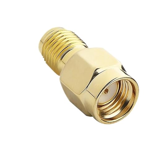Adaptateur coaxial RPSMA mâle femelle droit en laiton pour antenne et câble d'extension Wi-Fi