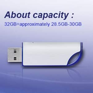 32GB FAT32 Format USB 2.0 Flash Drives, BlumWay USB Memory Stick for Game Capture Card/Cassette Player/Computer/Laptop/External Data Storage with Indicative Light