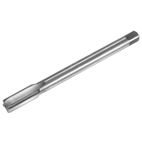 sourcing map Taraud fileté métrique M14 x 1,25 H2 160 mm extra long à cannelure droite filetage fraiseuse tarauds tarauds outil de réparation