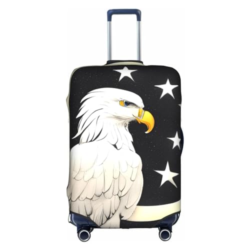 White Head Sculpture Sketch Suitcase Cover Luggage Protective Case High Elasticity Material For Travelers