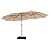 Garden Winds Custom Fit Replacement Canopy Top Cover Compatible with The Sophia & William, Costway E02gm018-mc, E02gm018, NP11517 15' Triple Patio Umbrella - Upgraded Performance RipLock 350 Fabric