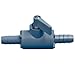 Two-way 226 PVC Ball Valve 3/8"HB x 3/8"HB w/Viton (R) Seals - 3.17"L x 1.56"H