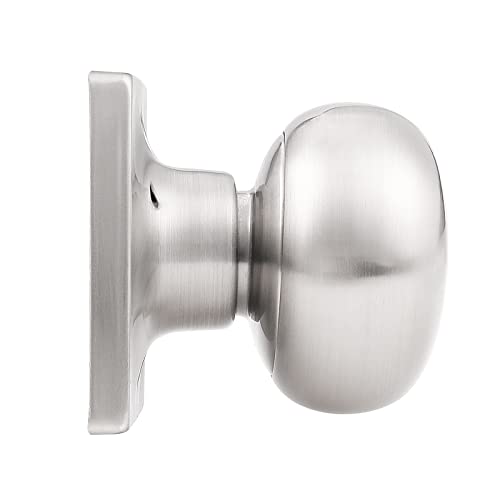 Gobekor 2 Pack Single Dummy Door Knobs Brushed Nickel Interior Dummy Knobs For French Doors Round Door Knobs Stainless Steel Door Pull #TOP5