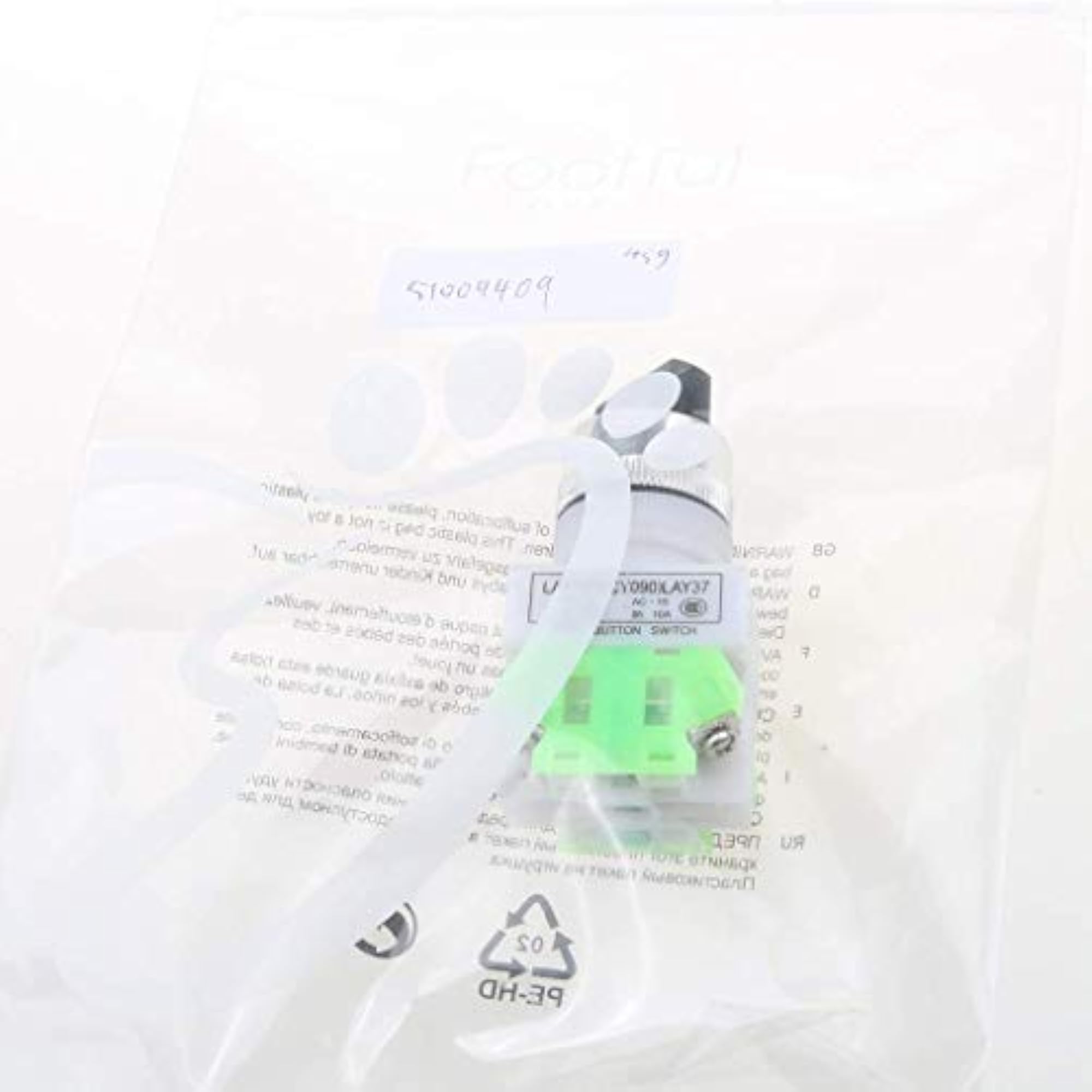 3 Position 22 mm-Latching Rotary Switch Push Button Switch