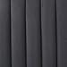 Woodpeckers Furniture And Mattress Jeffrey Canopy Vegan Leather Upholstered Bed Frame (Black, King)