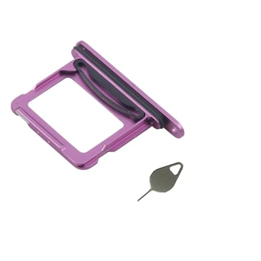 Nano Dual SIM Kartenfach Slot Halter Adapter Ersatz für iPhone 16 / iPhone 16 Plus Mit Pin Pink