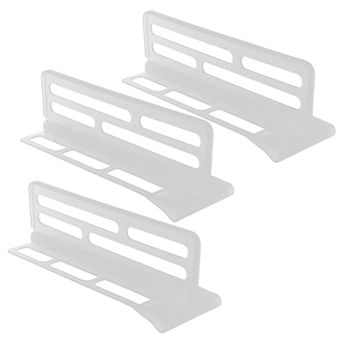 ROMISBABA 3 piezas Divisores Ajustables para Frigorífico Organizador de Telescópico para Puerta Lateral Separadores Plásticos para Compartimentos y Bandejas de Nevera