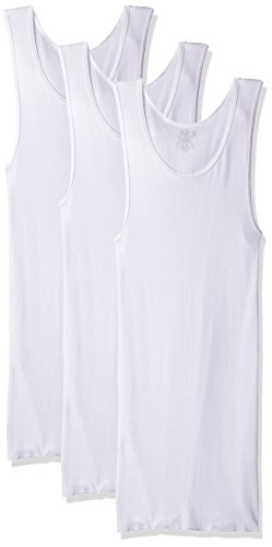 Fruit of the Loom Men's 3-Pack Premium Man A-Shirt, White ice, 3X-Large Big