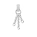 New 2026 White Pave With Three Curb Charms Carriers 925 Sterling Silver Europe Jewelry Soul Gift For Women Fashion Accessories Creative