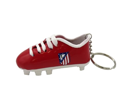 CYPBRANDS Atlético de Madrid, Llavero, Colgante Mochila, Accesorio Bolso, Osito, Camiseta Atlético de Madrid, Color Marrón, Producto Oficial