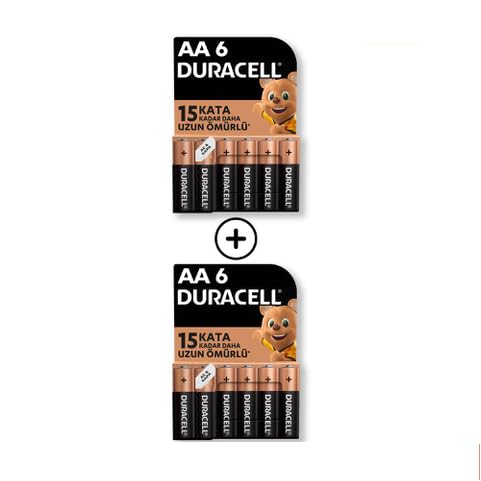 Duracell Alkalin AA Kalem Pil 12'li Paket