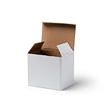 PAQUETE 20 CAJAS de presentación para empaquetar y mostrar de manera segura tus tazas. Las medidas son 12 x 10,6 x 9 cm. (blanco)