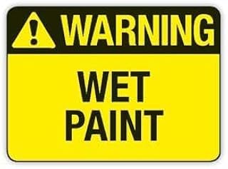 WET PAINT Metal Sign 12x16 Inch - Safety, Warning, Notice Signage