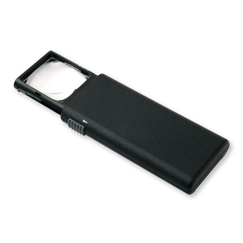 Carson LumiPop - Lupa de bolsillo con funda deslizable (5x, luz LED)