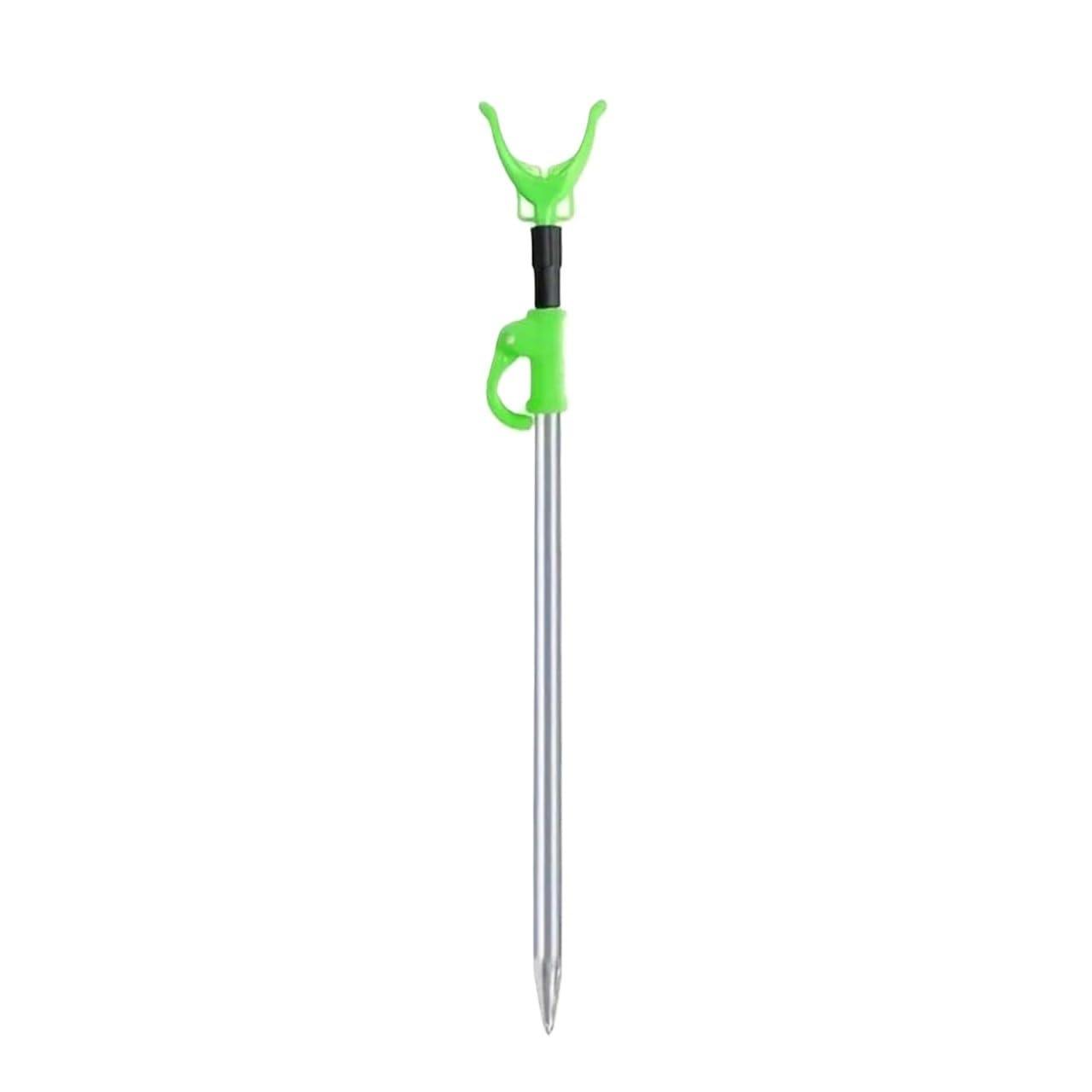 XCTDSVAH Rod Rests Fishing Telescopic & Swivel Y-Shaped Fishing Rod Holder – Aluminum Alloy, For Wild, Reservoir(Green 1pc)